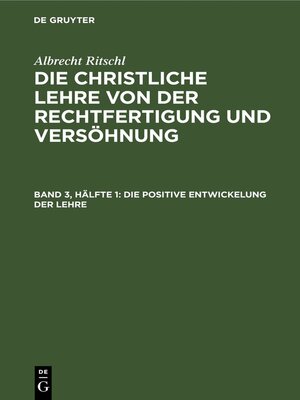 cover image of Die positive Entwickelung der Lehre